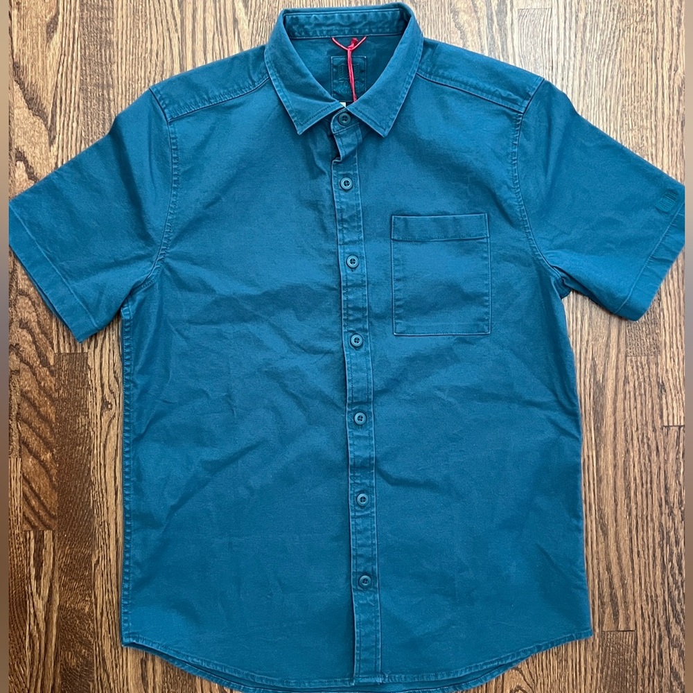 Topo Designs Short Sleeve Dirt Shirt | Pond Blue | Men’s Medium